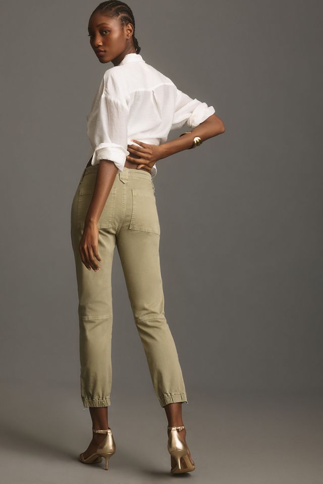 FRAME Straight-Leg Cropped Moto Pants #3