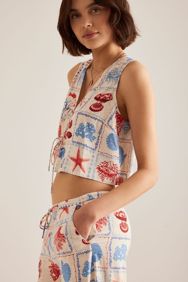 Pantalon large en mélange de lin Nobody's Child Reese #4