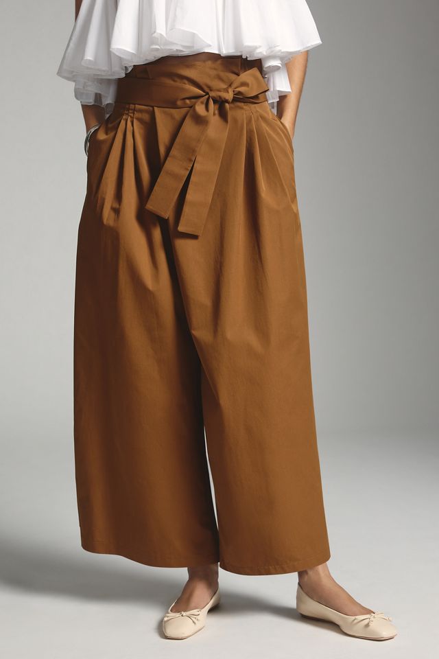 Exquise Pleated Tie-Front Trousers #2