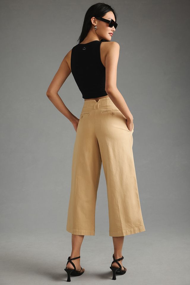 Maeve Remi Wide-Leg Crop Chino Pants #2