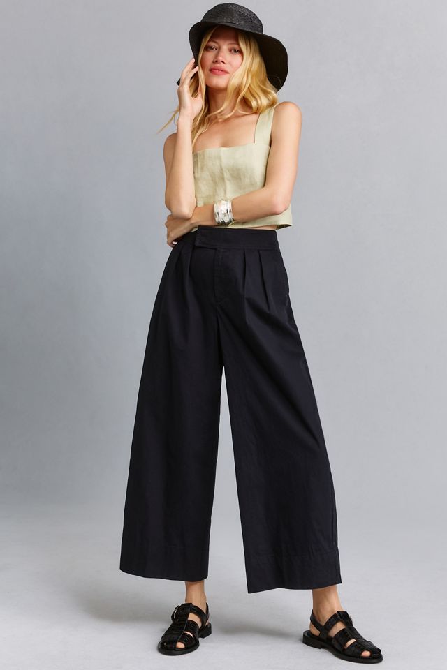 By Anthropologie Pleated Poplin Trousers #1