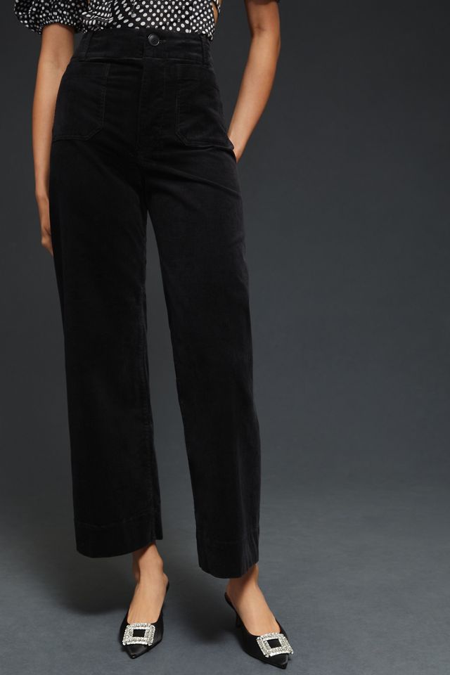The Colette Cropped Corduroy Wide-Leg Trousers by Maeve #1