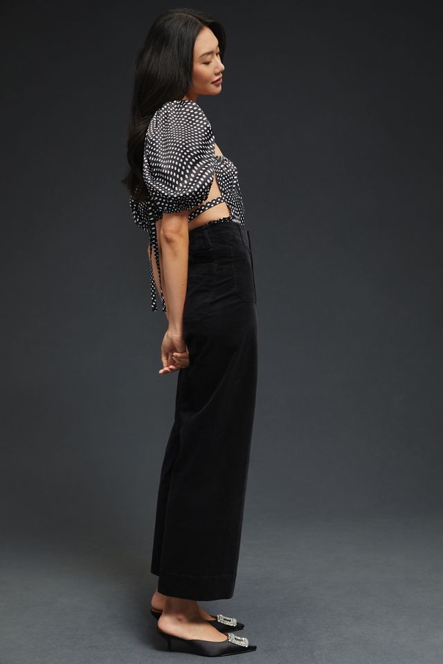 The Colette Cropped Corduroy Wide-Leg Trousers by Maeve #2