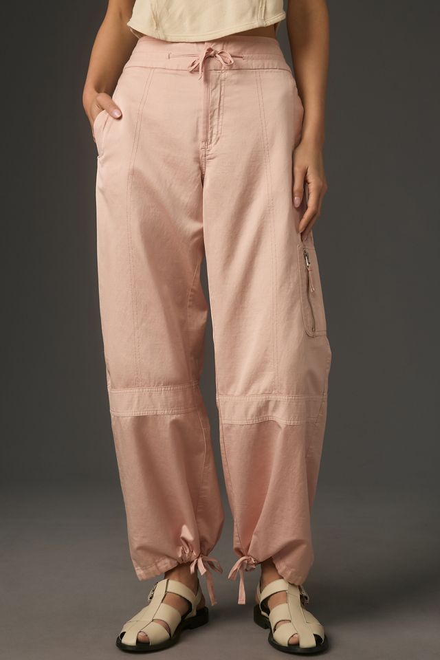 Pilcro Satin Parachute Pants | Anthropologie