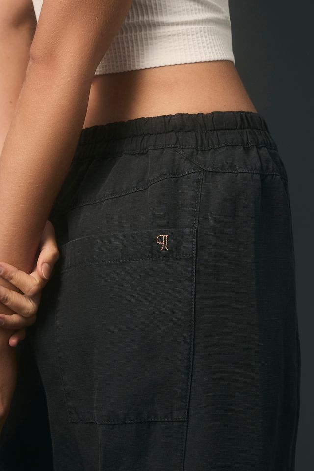 The Izzie Relaxed Pull-On Barrel Pants by Pilcro: Linen Edition #3