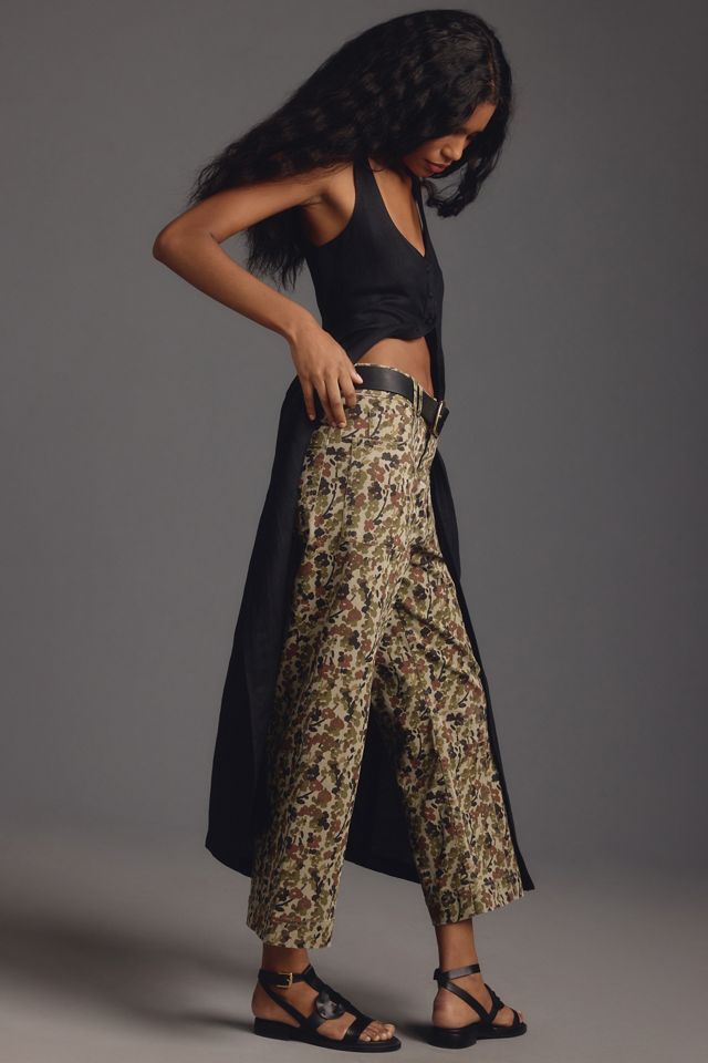 The Skipper High-Rise Wide-Leg Pants by Pilcro: Printed Edition #3