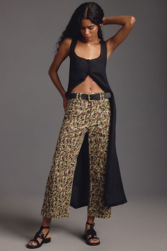 The Skipper High-Rise Wide-Leg Pants: Printed Edition | Anthropologie