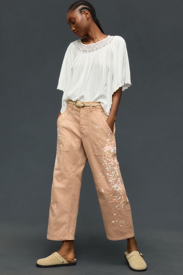 Pilcro Millie Low-Slung Barrel Pants