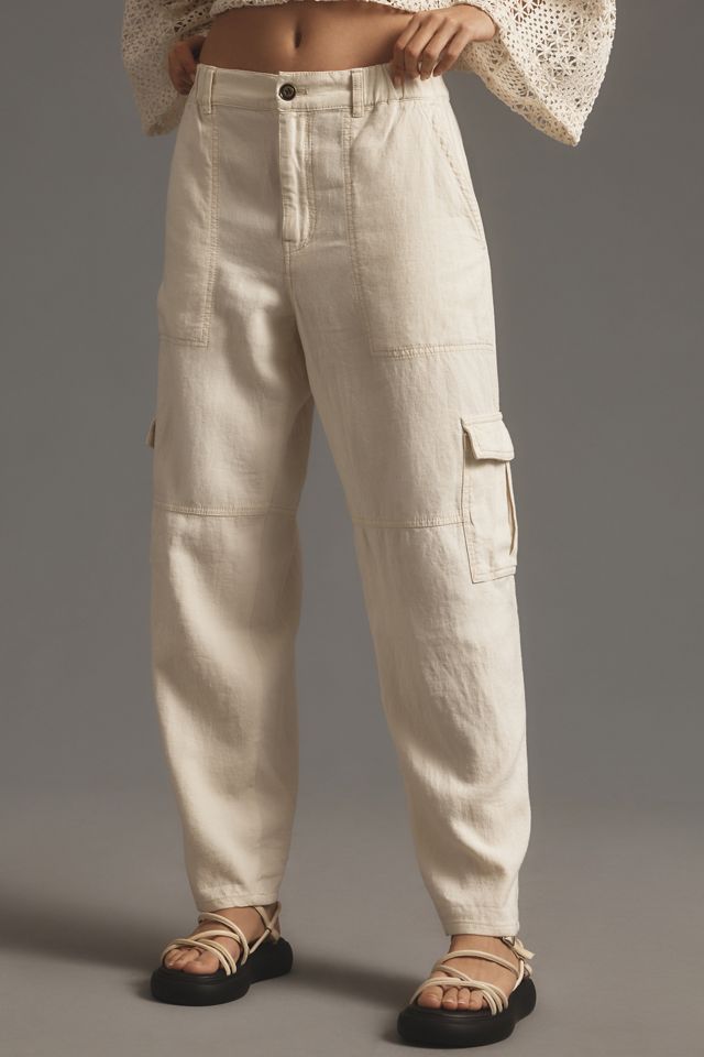 Pilcro Slim Linen Beach Cargo Pants #1