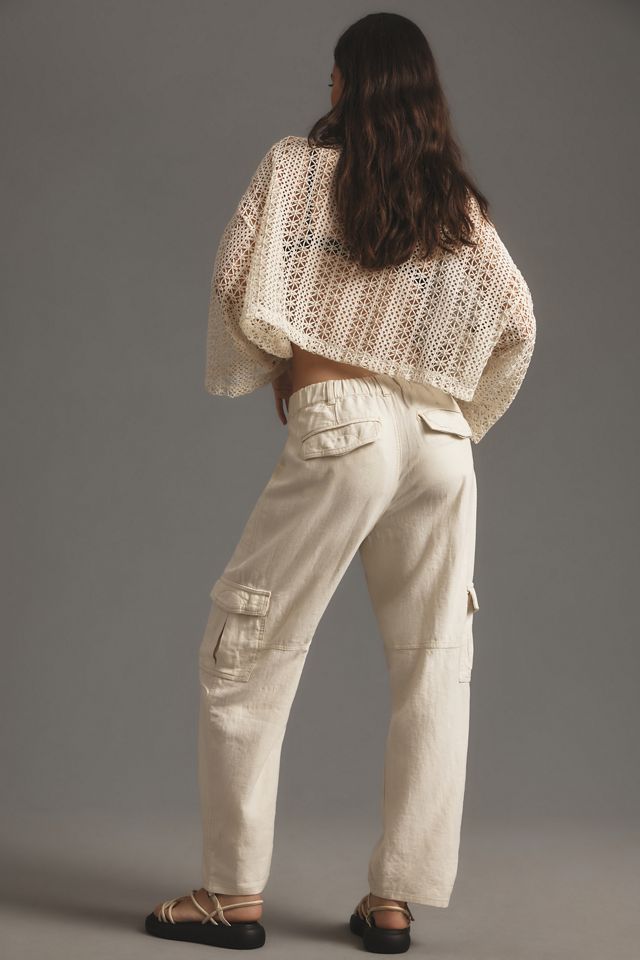 Pilcro Slim Linen Beach Cargo Pants #2