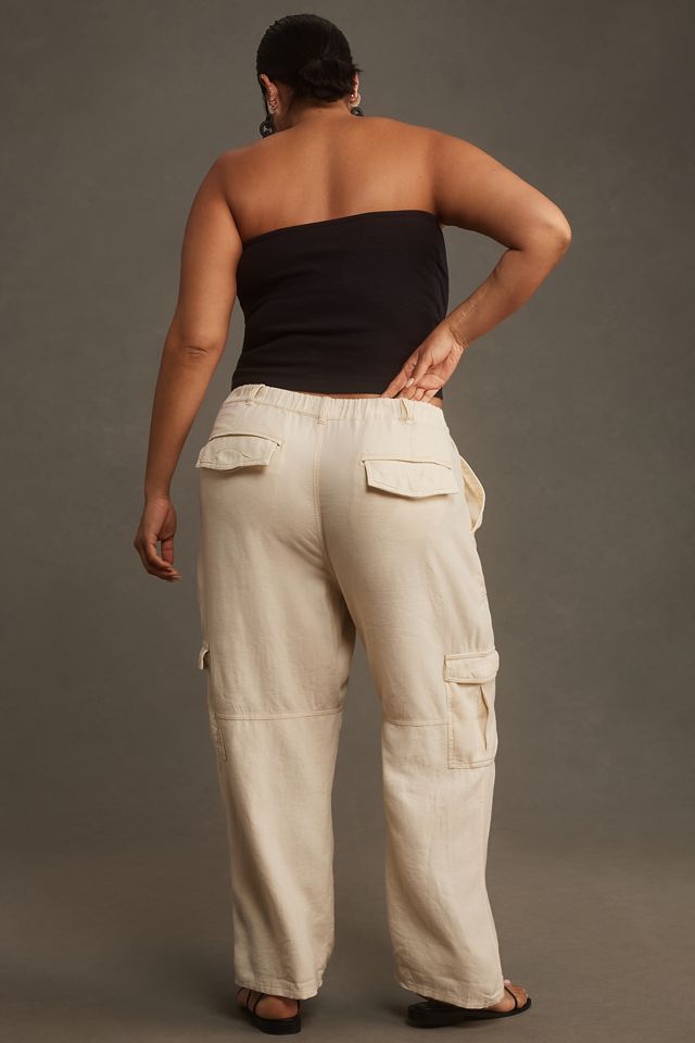 Pilcro Slim Linen Beach Cargo Pants #6