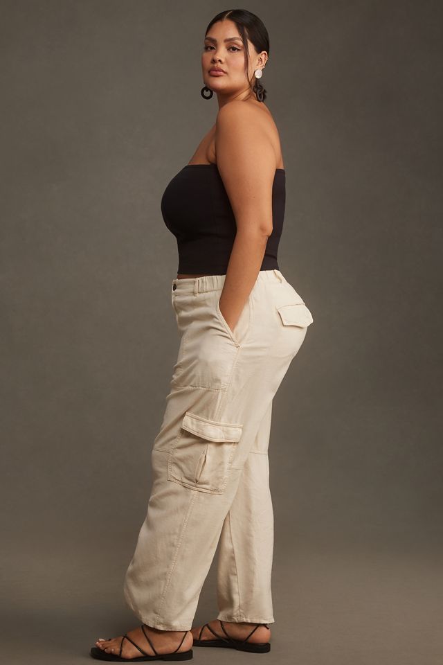 Pilcro Slim Linen Beach Cargo Pants #7