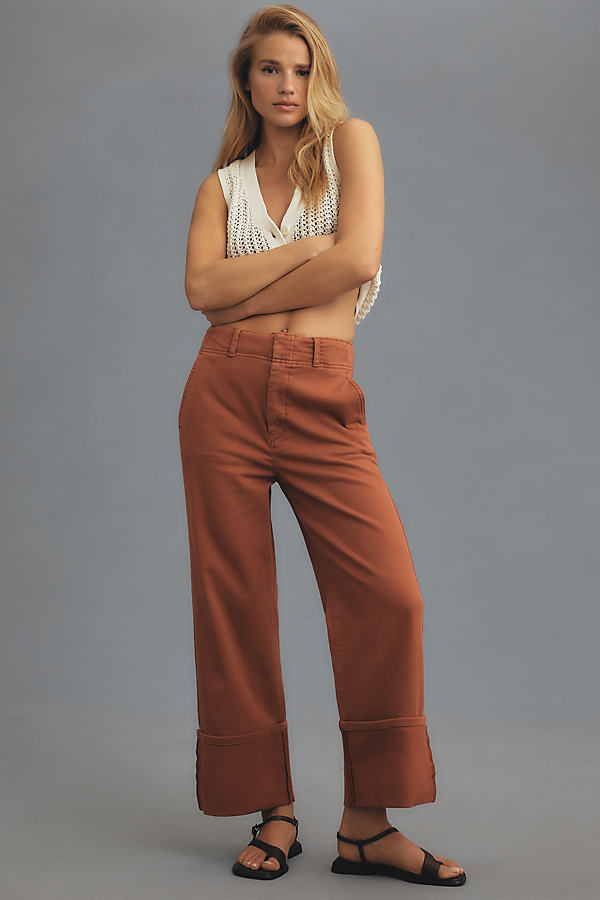 Pilcro Relaxed Cuffed Trousers