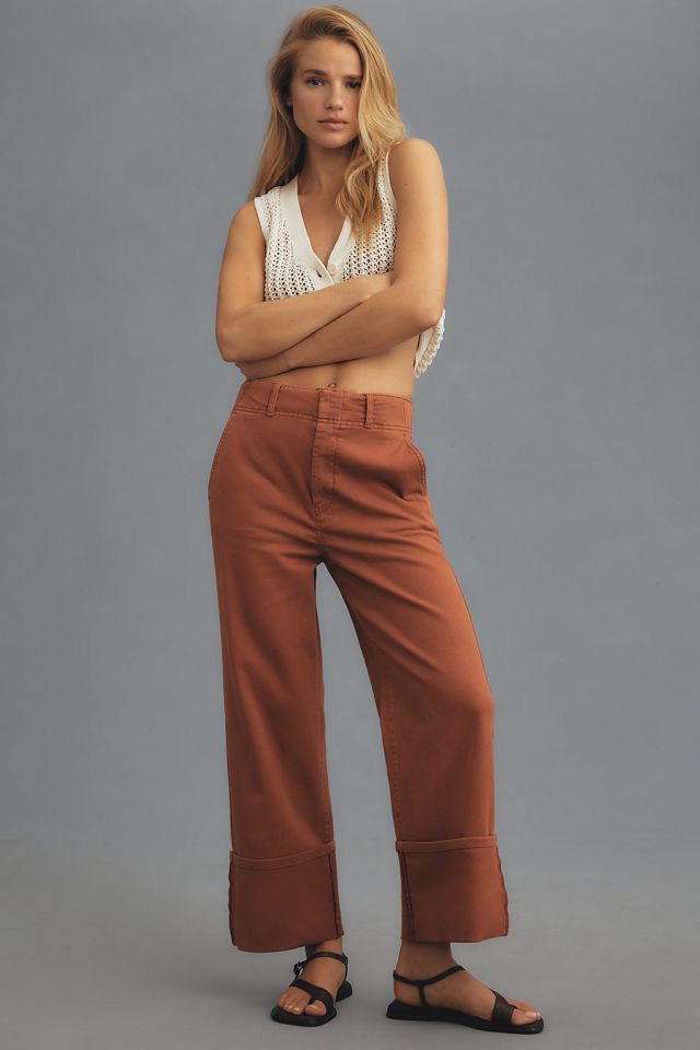 Pilcro Relaxed Cuffed Pants | Anthropologie