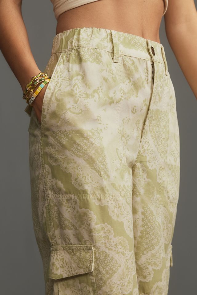 Pilcro Slim Linen Beach Cargo Pants | Anthropologie