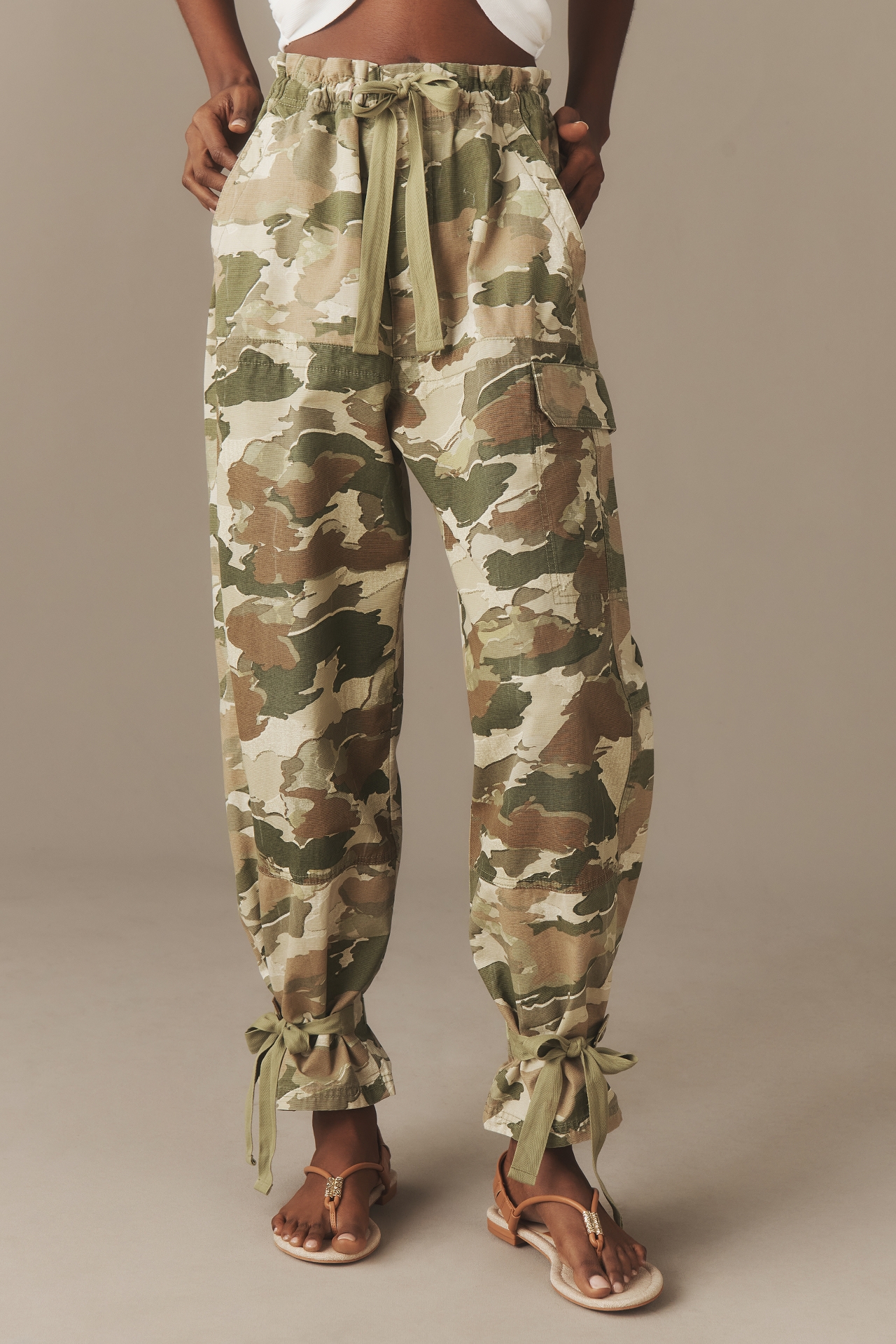 Pilcro Camo Paperbag Pants