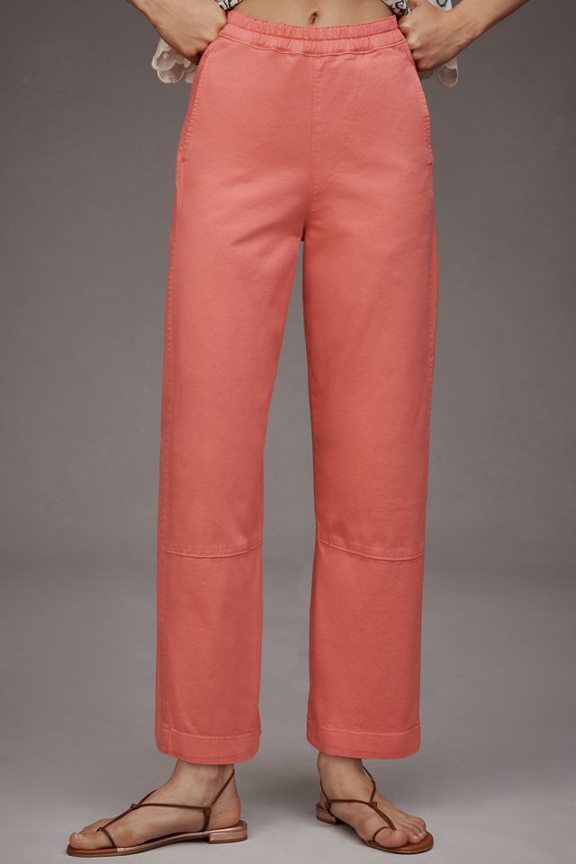 The Izzie Relaxed Pull-On Barrel Pants by Pilcro | Anthropologie