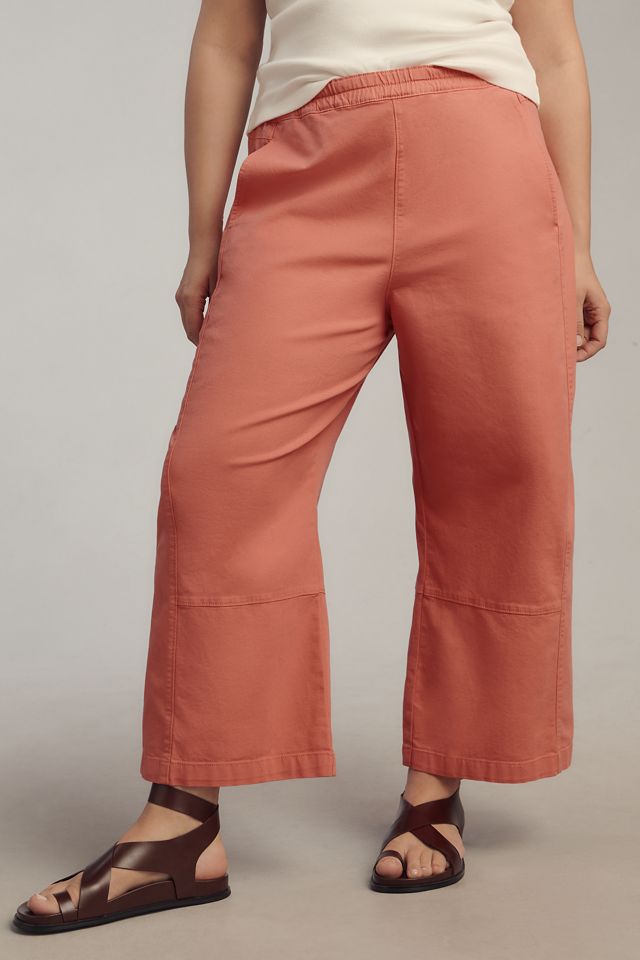 The Izzie Relaxed Pull-On Barrel Pants by Pilcro | Anthropologie