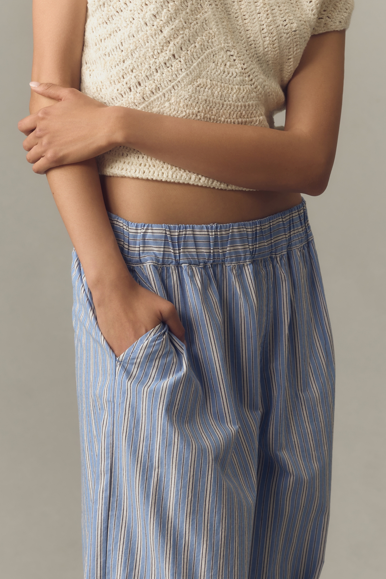 By Anthropologie Striped Pajama Pants