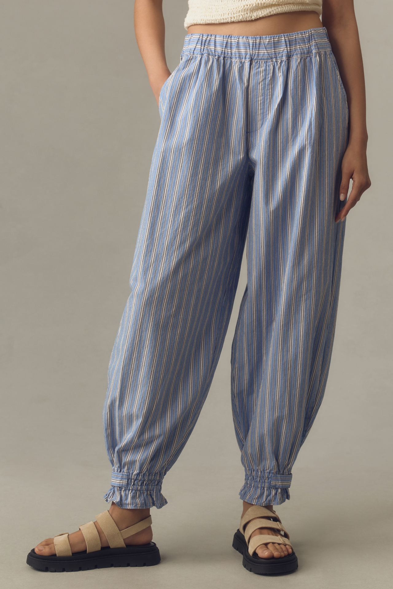 By Anthropologie Striped Pajama Pants