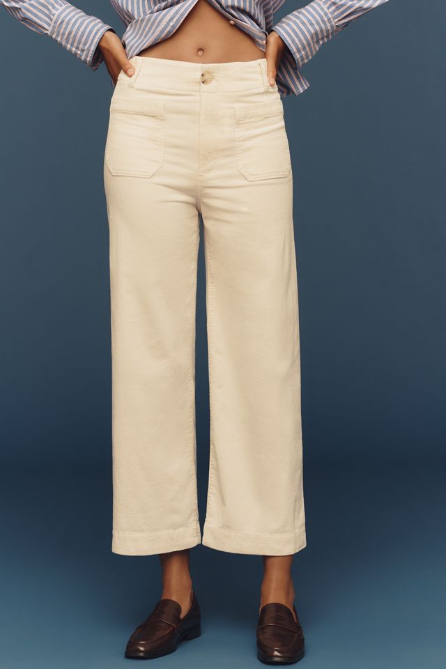 The Colette Corduroy Crop Wide-Leg Pants by Maeve #10