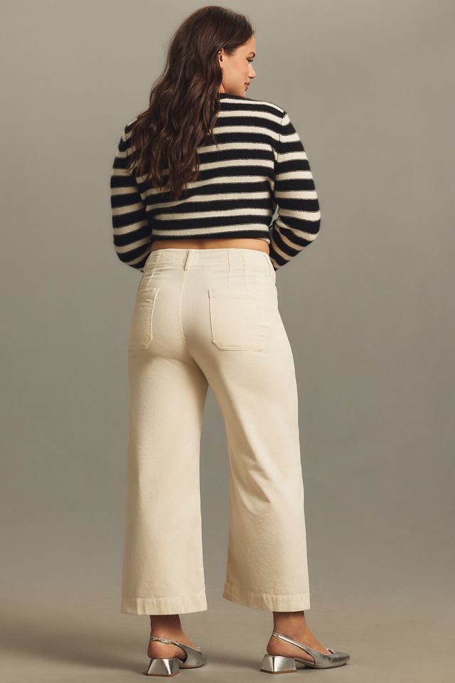 The Colette Corduroy Crop Wide-Leg Pants by Maeve #7