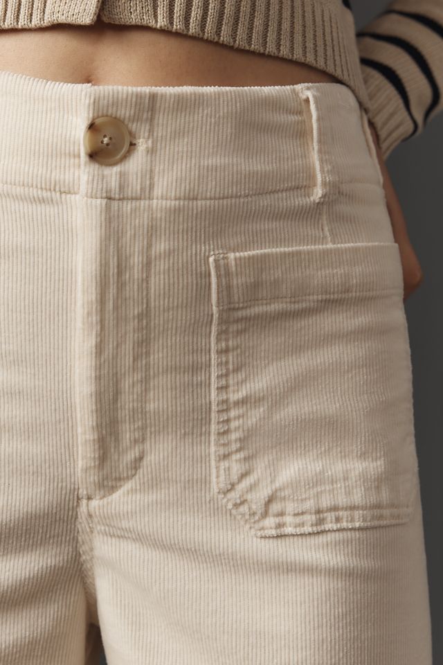 The Colette Corduroy Crop Wide-Leg Pants by Maeve #4