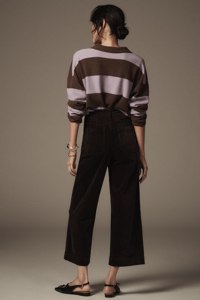The Colette Corduroy Crop Wide-Leg Pants by Maeve #2