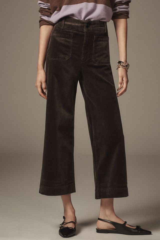 The Colette Corduroy Crop Wide-Leg Pants by Maeve #3