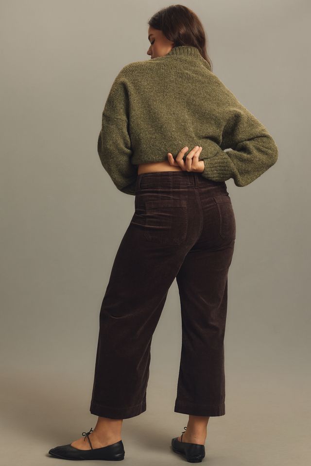 The Colette Corduroy Crop Wide-Leg Pants by Maeve #6