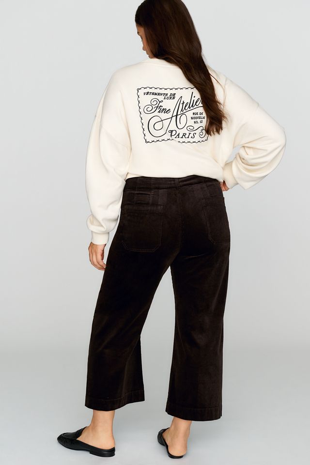 Maeve Colette Corduroy Cropped Wide Leg Pants #7