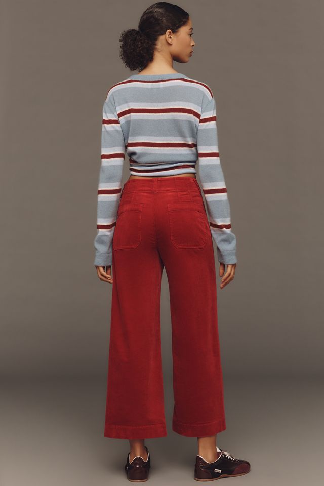 I Pantaloni Cropped a Gamba Larga Colette di Maeve: Edizione in Velluto a Coste #3