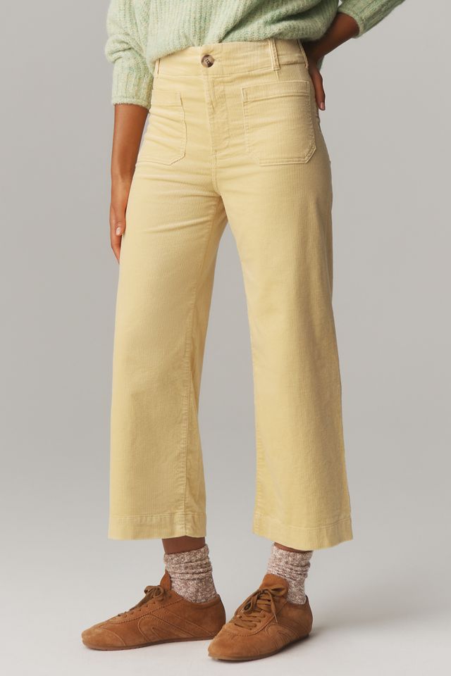 I Pantaloni Cropped a Gamba Larga Colette di Maeve: Edizione in Velluto a Coste #1