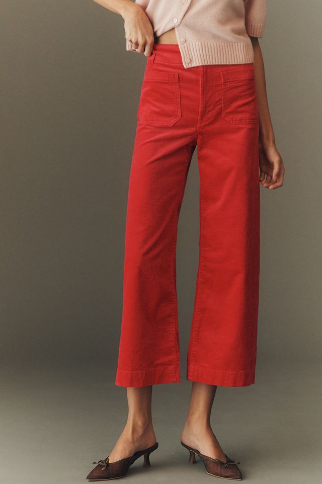 Los Pantalones Cropped de Pierna Ancha Colette de Maeve: Edición Pana #1