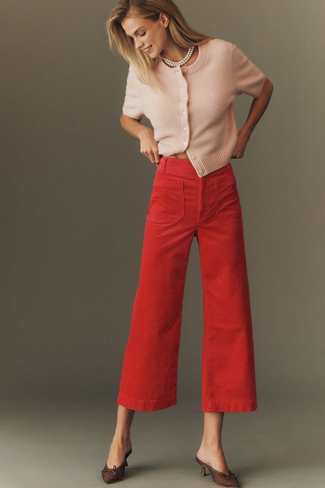 Los Pantalones Cropped de Pierna Ancha Colette de Maeve: Edición Pana #2