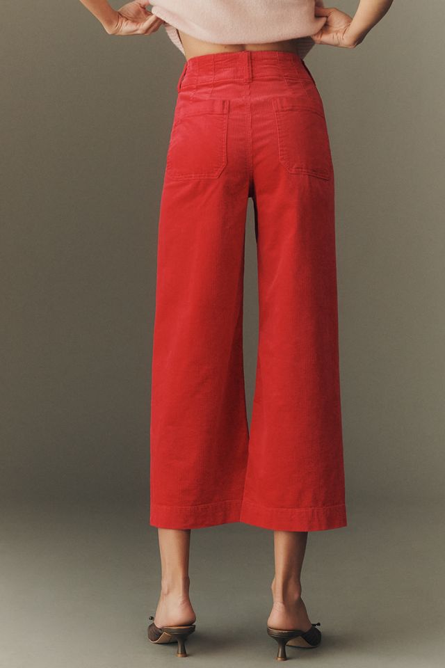 Los Pantalones Cropped de Pierna Ancha Colette de Maeve: Edición Pana #3