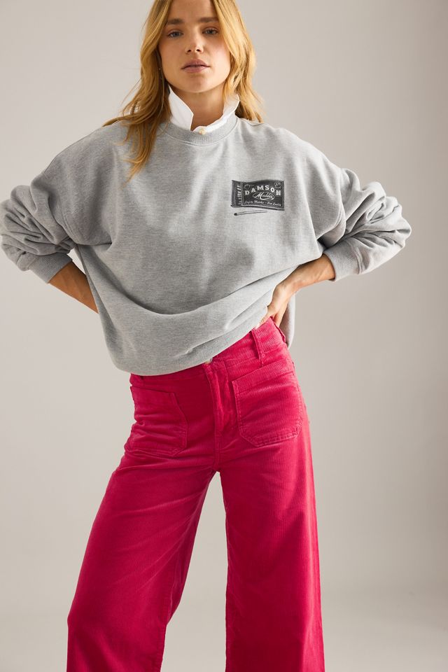 The Colette Cropped Wide-Leg Trousers by Maeve: Corduroy Edition #2