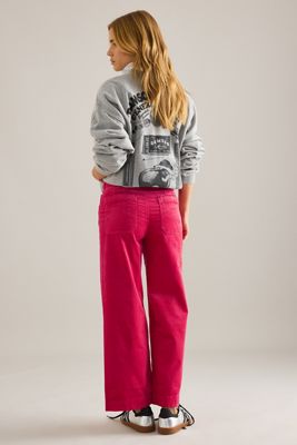 The @merricksart Colette Full-Length Faux-Leather Studded Pants by Maeve