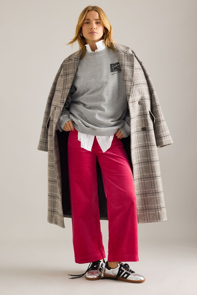 The Colette Cropped Wide-Leg Trousers by Maeve: Corduroy Edition #3