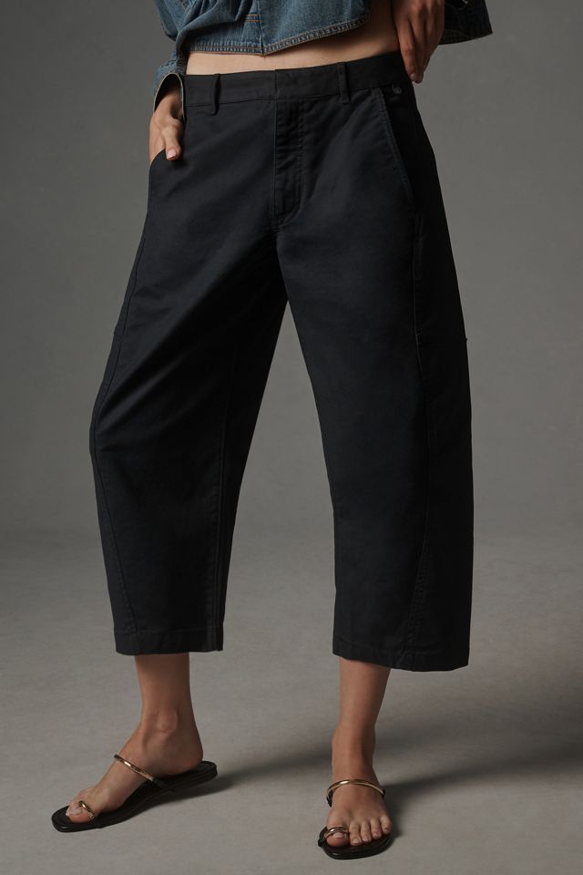 Maeve Curved Crop Chino Pants #1