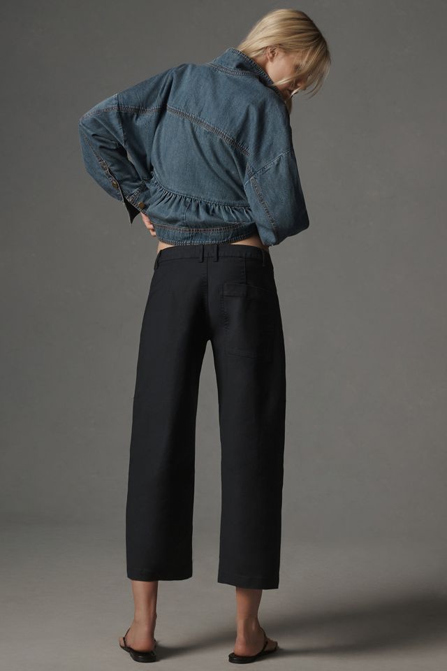 Maeve Curved Crop Chino Pants #3