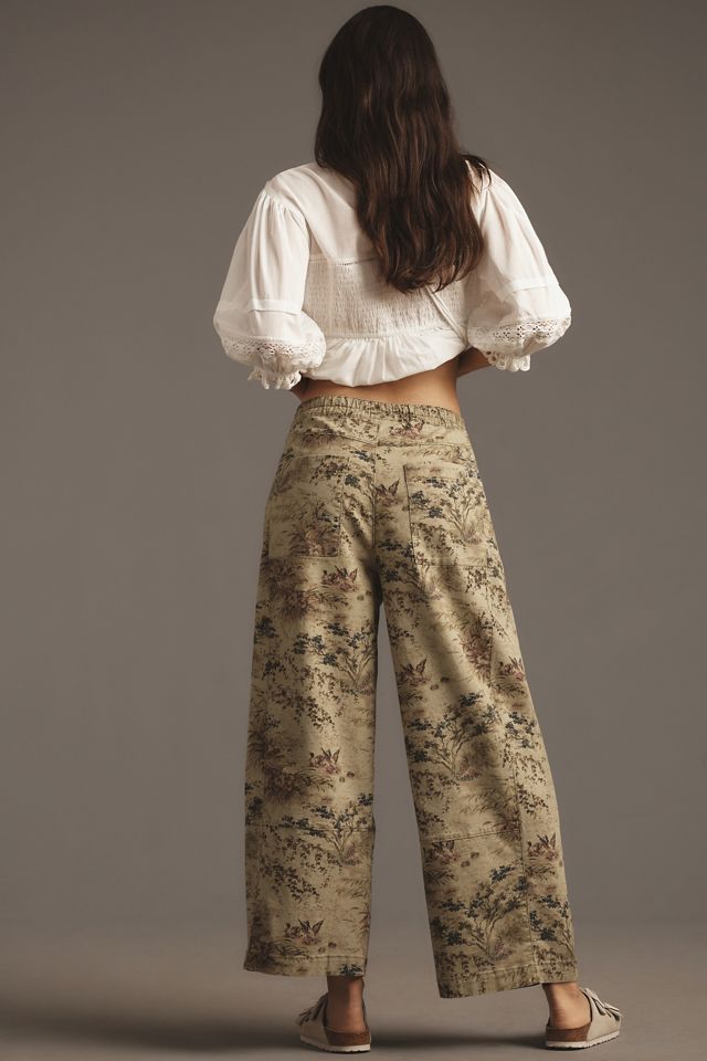 The Izzie Relaxed Pull-On Barrel Pants by Pilcro: Printed Edition #3