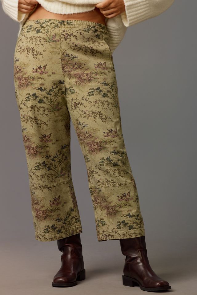 The Izzie Relaxed Pull-On Barrel Pants by Pilcro: Printed Edition #5