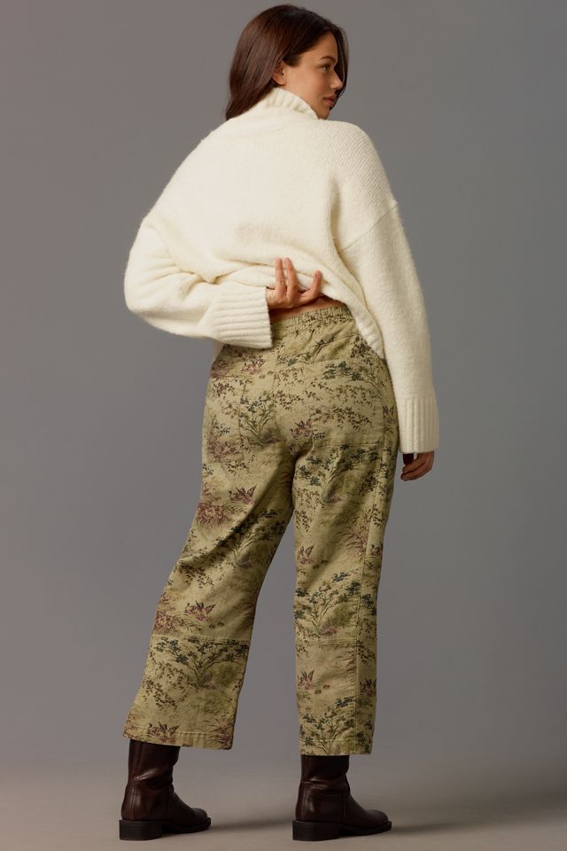 The Izzie Relaxed Pull-On Barrel Pants by Pilcro: Printed Edition #6