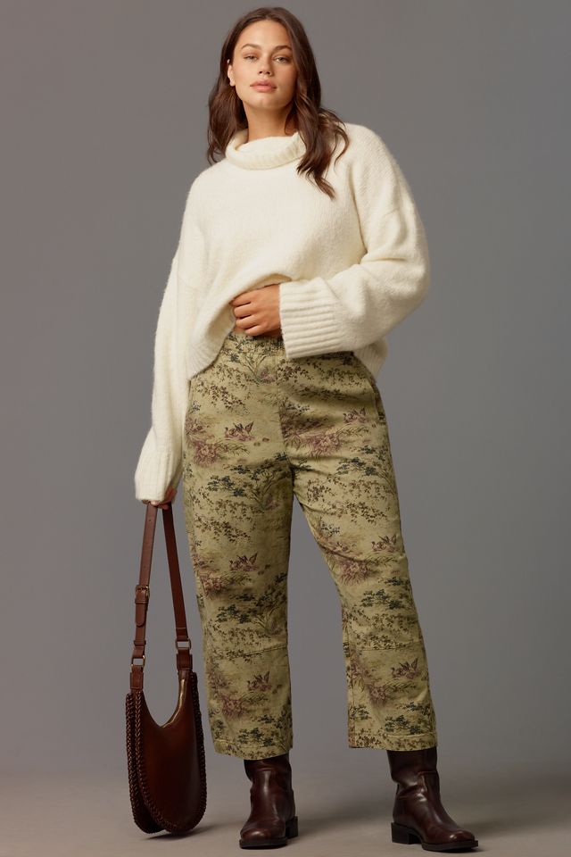 The Izzie Relaxed Pull-On Barrel Pants by Pilcro: Printed Edition #4