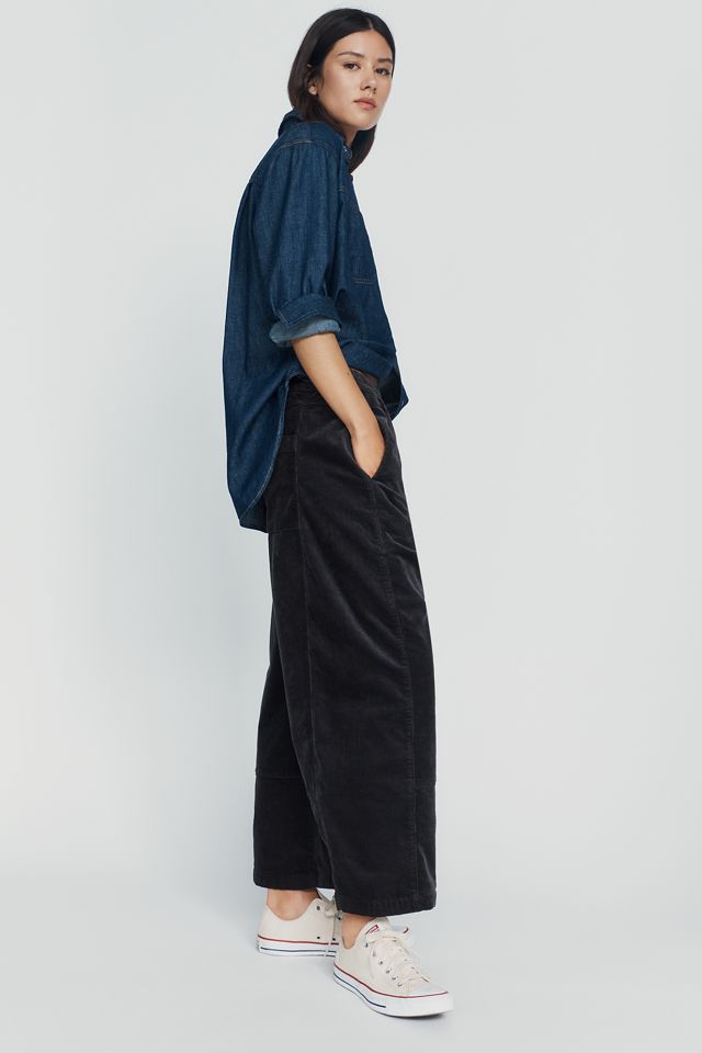 Le Pantalon Barrel Décontracté Pull-On Izzie par Pilcro : Édition Velours Côtelé #2