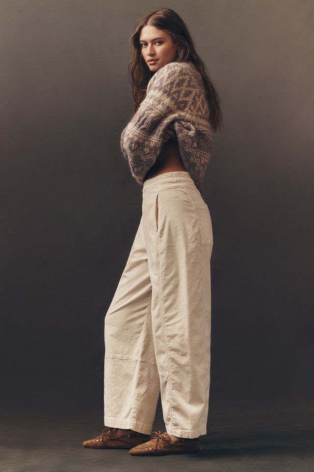 The Izzie Relaxed Pull-On Barrel Pants by Pilcro: Corduroy Edition #2