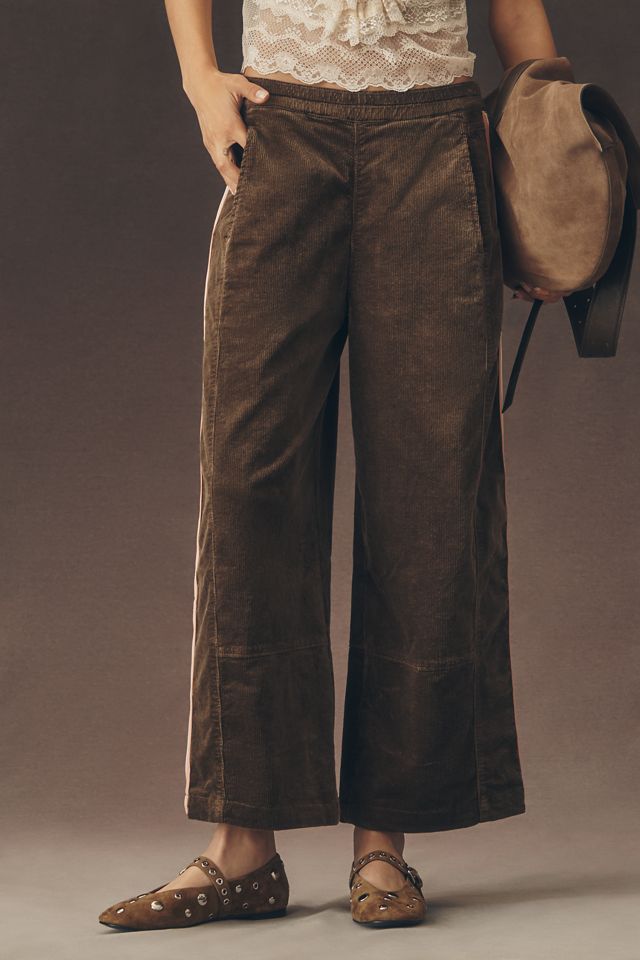The Izzie Relaxed Pull-On Barrel Pants by Pilcro: Corduroy Edition