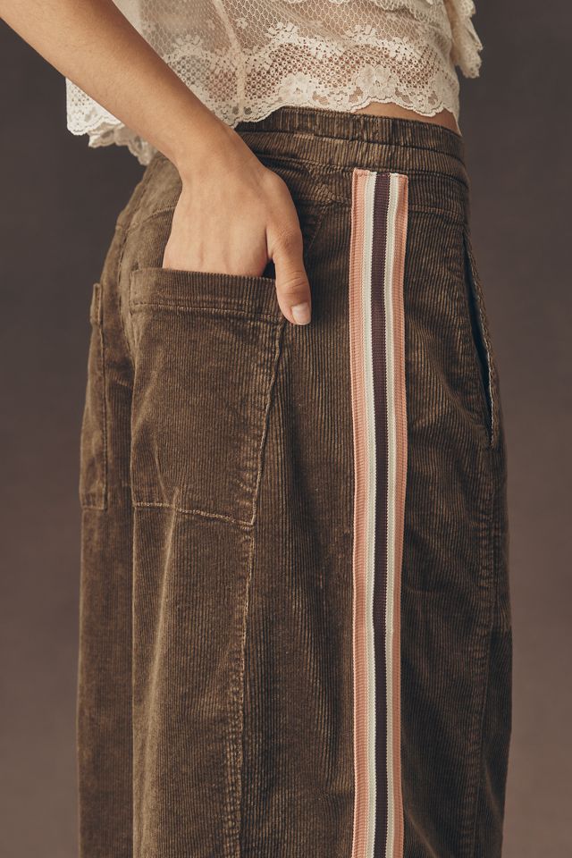 The Izzie Relaxed Pull-On Barrel Pants by Pilcro: Corduroy Edition
