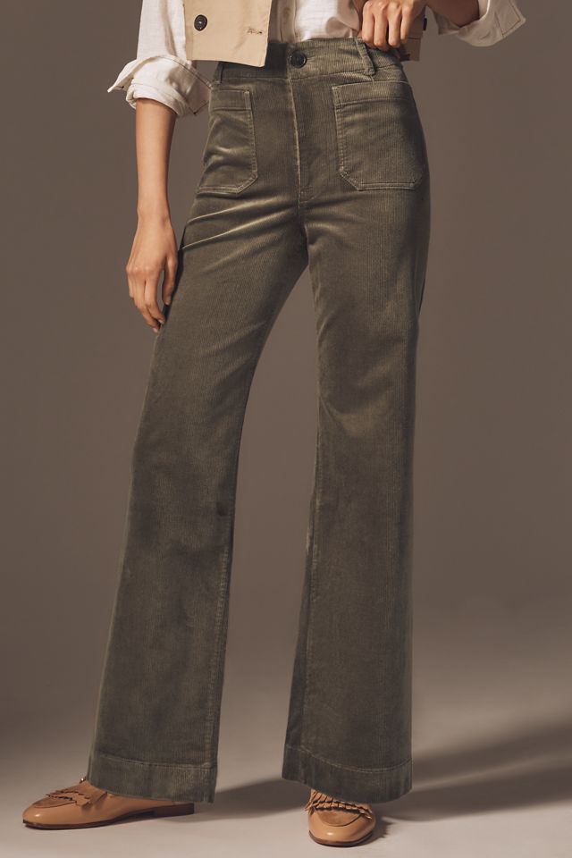 Grey Lab Faux Leather High-Rise Ankle Pants